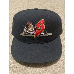 Vintage 90s Size 7 1/4” Buffalo Bisons MILB New Era 100% Wool Fitted Hat USA